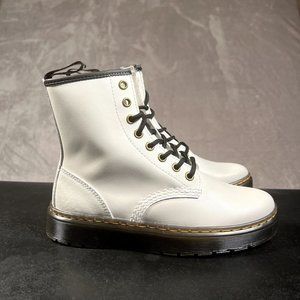 Doc Marten Zavala Boots Women's 6 White Combat Punk Boots
